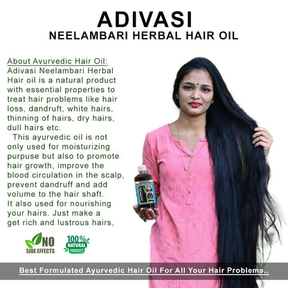 ORIGINAL ADIVASI NEELAMBARI HERBAL HAIR OIL - DIRECTLY FROM KARNATAKA MYSORE (BUY 1 GET 1 FREE)-old